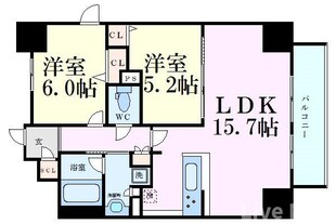 プレサンス心斎橋レヨンの物件間取画像